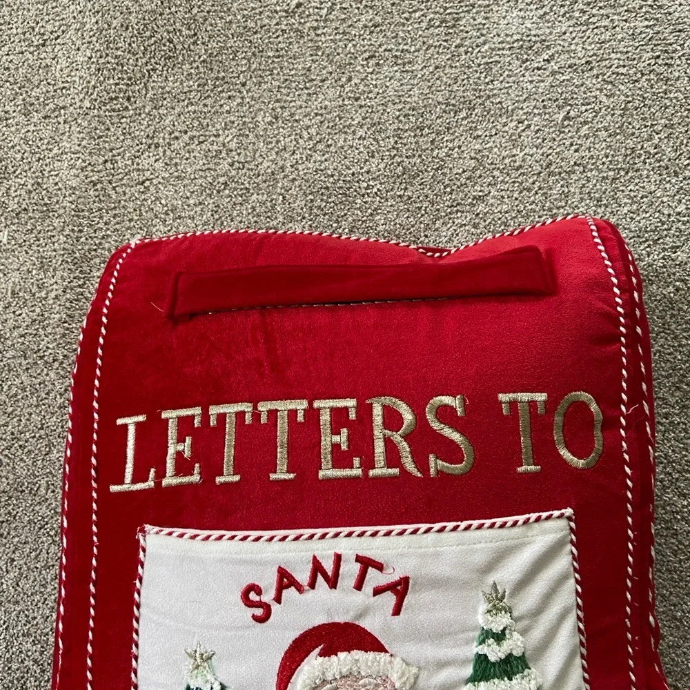 Letters to Santa Mailbox Pillow Cupcakes & Cashmere Christmas & Holiday Pillow